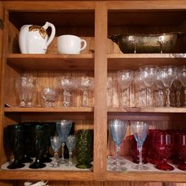 lots of glass and crystal