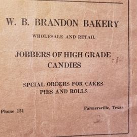 old local Farmersville paper items