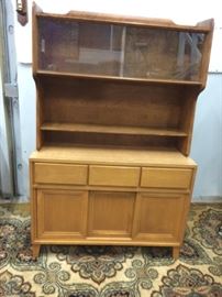 China Cabinet/Hutch--comes in 2 pieces