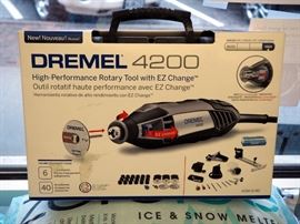 Dremel High-Performance Rotary Tool With EZ Change Model #4200 Kit Includes Attachments Accessories And Carrying Case, New In Box