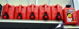MidWest Can 1 Gal. Gas Cans Model #100 With Quick Flow Spout, Qty 6