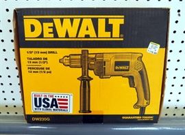 DeWalt 1/2" Drill Model #DW235G, New In Box