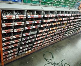 Sheet Metal Screw Assortment Various Head Types, Sizes And Lengths , Part Bins Included, Qty 6 Towers