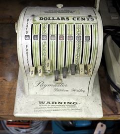 Vintage Paymaster Ribbon Writer And Electronic Adding Machines