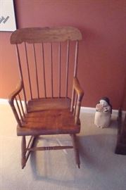 Early American rocking chair.