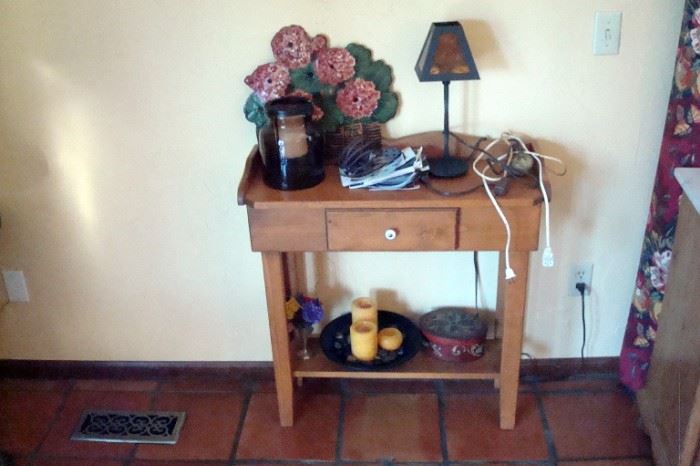 Old country one drawer stand.