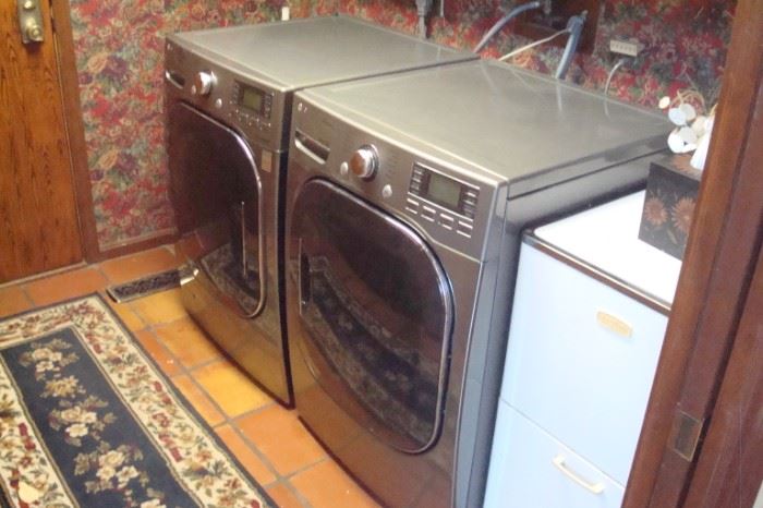 L. G. front load washer & dryer.