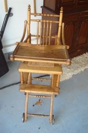 Antique high chair.