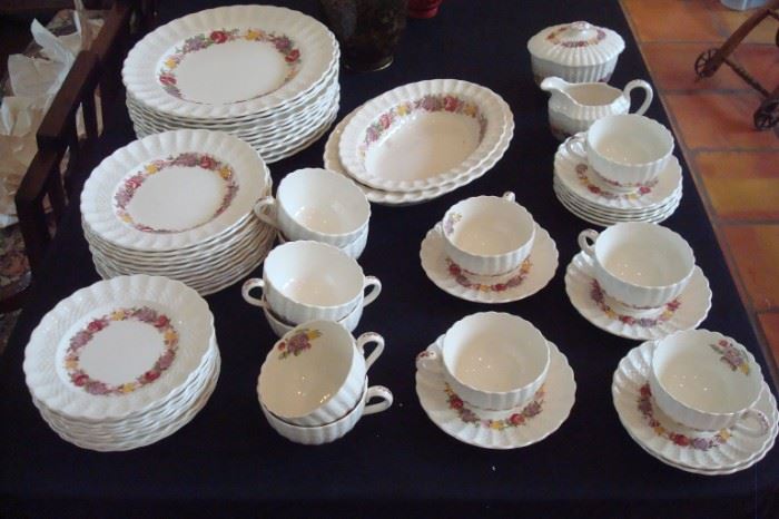 Copeland Spode China, Rose Brier Pattern.