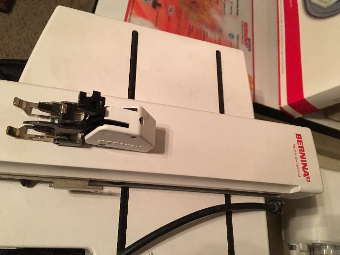 Bernina embroidery unit and accessories