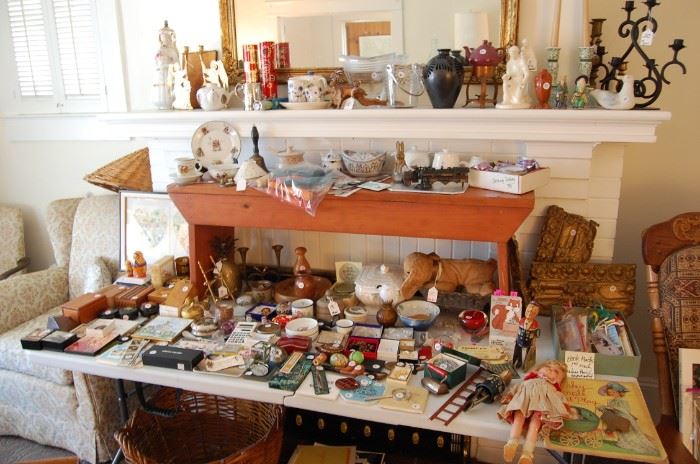 tons of treasures, USSR or Russian collectibles from their travels