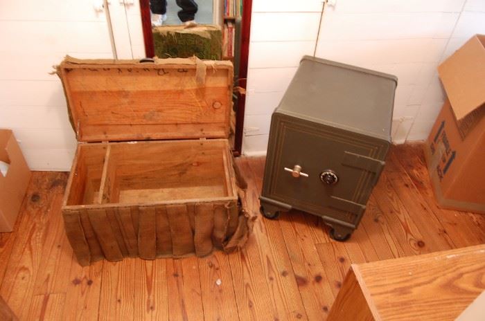 Old safe and I have the combo, trunk-box covered in fabric