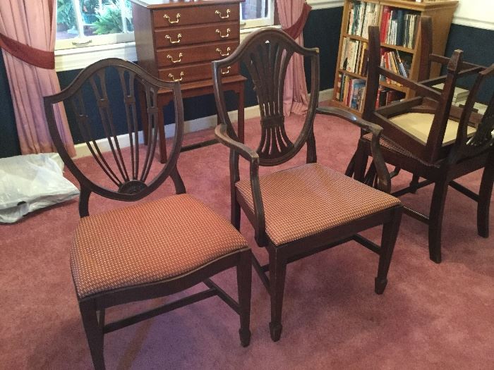 Set of 6 chairs in both styles shown.
