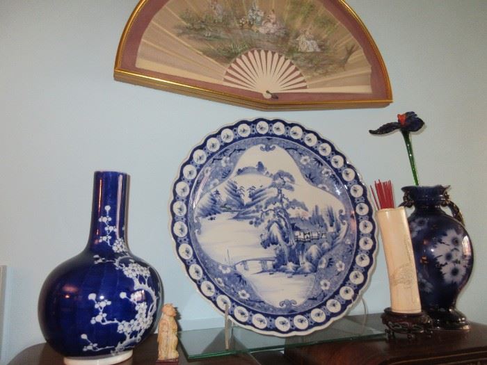 Arita Japanese vases and chargers