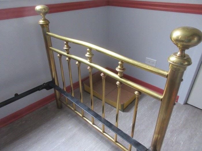 Twin size brass bed