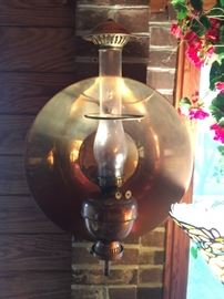 Brass wall sconce 