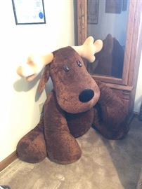 Giant stuffed moose