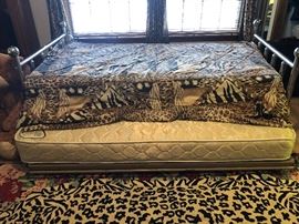 Brass trundle day bed