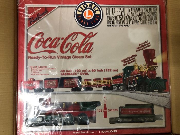 Coca Cola Lionel train set