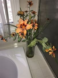 FAUX FLOWERS IN VASE