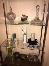 CRYSTAL AND VASES