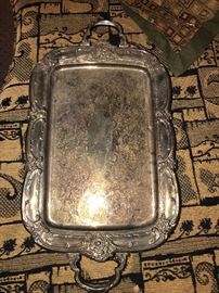 SILVER-PLATED TRAY