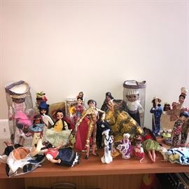 COLLECTION OF DOLLS FROM ALL OVER THE WORLD