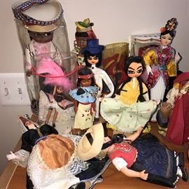 COLLECTION OF DOLLS FROM ALL OVER THE WORLD