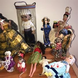 COLLECTION OF DOLLS FROM ALL OVER THE WORLD