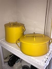 VINTAGE YELLOW DANSK POTS