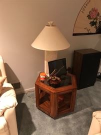 TABLE AND LAMP