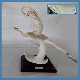 Excellent Giuseppe Armani Signed Capodimonte Ballerina