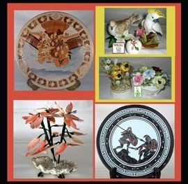 Very Attractive Asian Plate, Plate,  Royal Doulton and Lenox Smalls, Small Bonsai and Greek Pottery Plate 