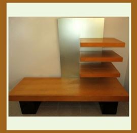 Mid Century Modern Stand with Shelves, Great for Today's Large TVs  