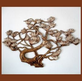 Vintage Hard Plastic Wall Art 