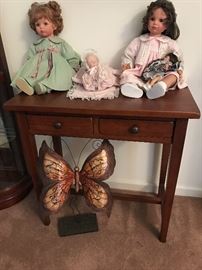 small 2 drawer occasional table 15 x 29 x 28