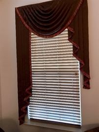 window treatment jabot and valance matches sofa
