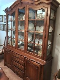 Thomasville China Cabinet 68" wide, 21" deep