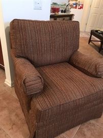 Upholstered chair - browns 38 x 38