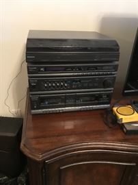 Panasonic Turn table, receiver, cassette player ( more)
