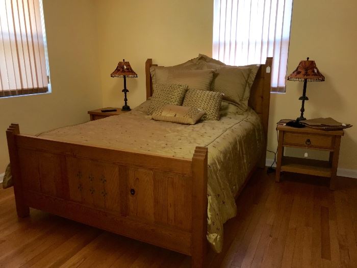 Queen size bedroom set, manufactured in New Mexico