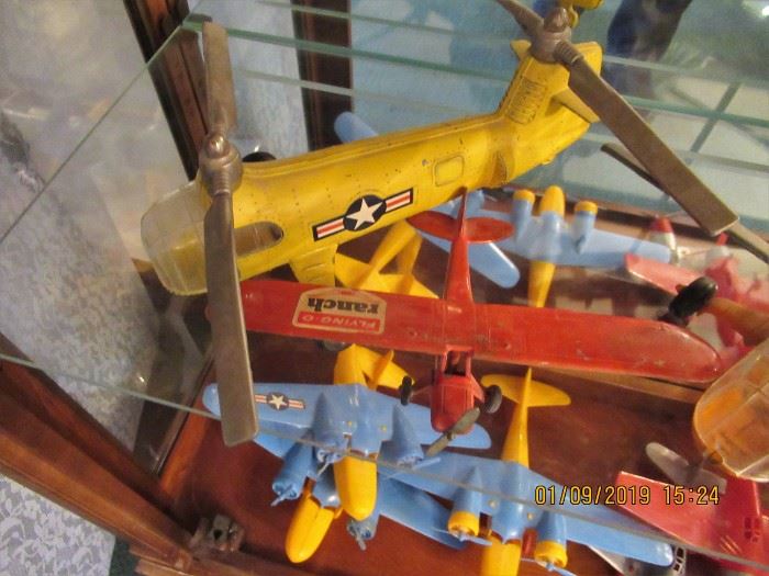 FLYING YOUR WAY A NICE COLLECTION OF HUBLEY, AND OTHER MAKERS CAST, TIN AND PLASTIC TOY PLANES
