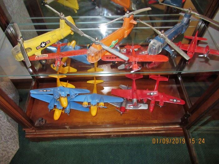 FLYING YOUR WAY A NICE COLLECTION OF HUBLEY, AND OTHER MAKERS CAST, TIN AND PLASTIC TOY PLANES