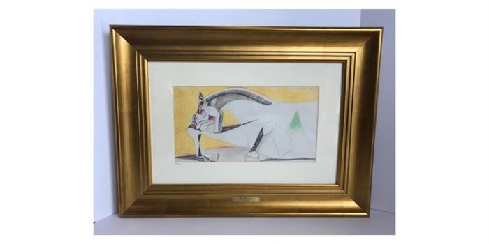 Framed Offset Lithograph of Pablo Picasso's "Study For Guernica" 568/100 - Lot#RW121