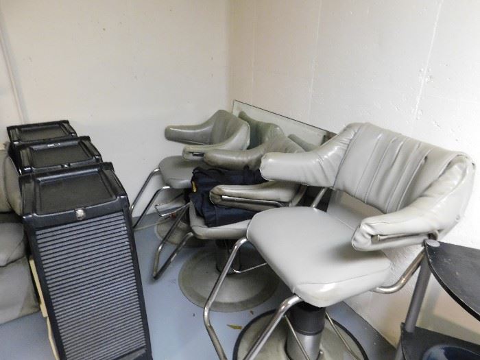 SALON CHAIRS & OTHER ITEMS