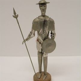 Don Quixote Tin Statue
