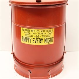 Vintage Trash Can w/original label