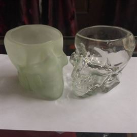 Skull Jars, could be used for candy or drinks