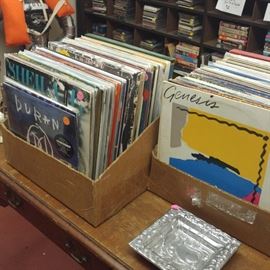 Vinyl records for sale, too many to mention.