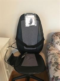 Computer chair with Shaitsu  massaging  cushion 